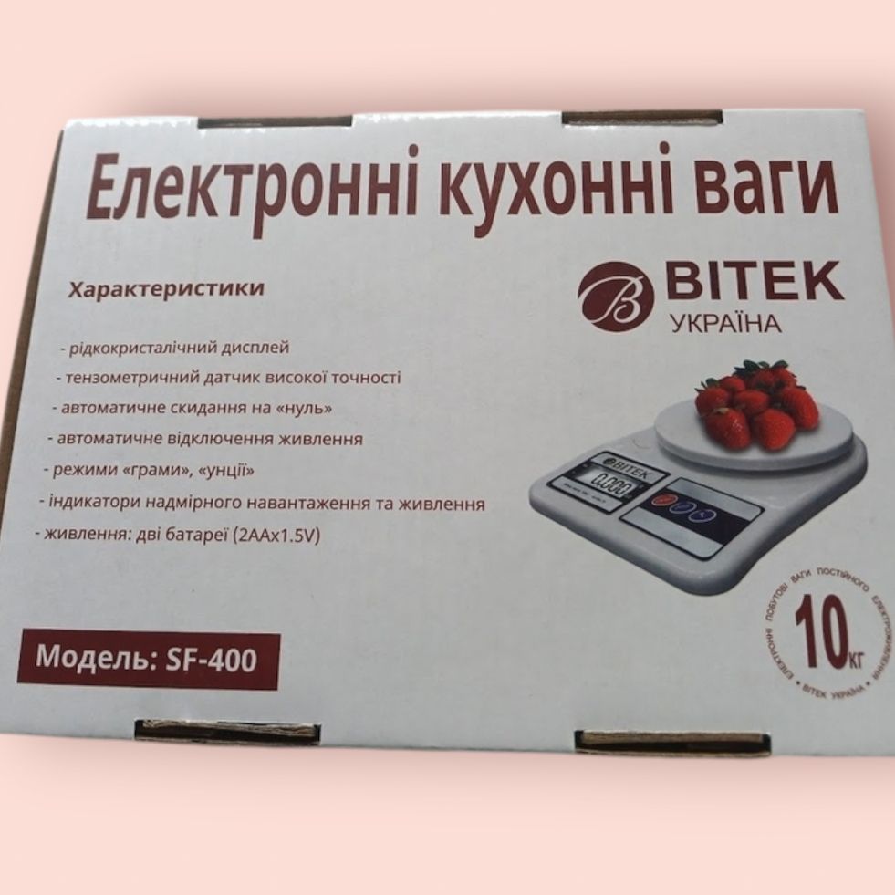 Весы Кухонные Kitchen Sf-400 Электронные на 10 кг - фото фото фото 3