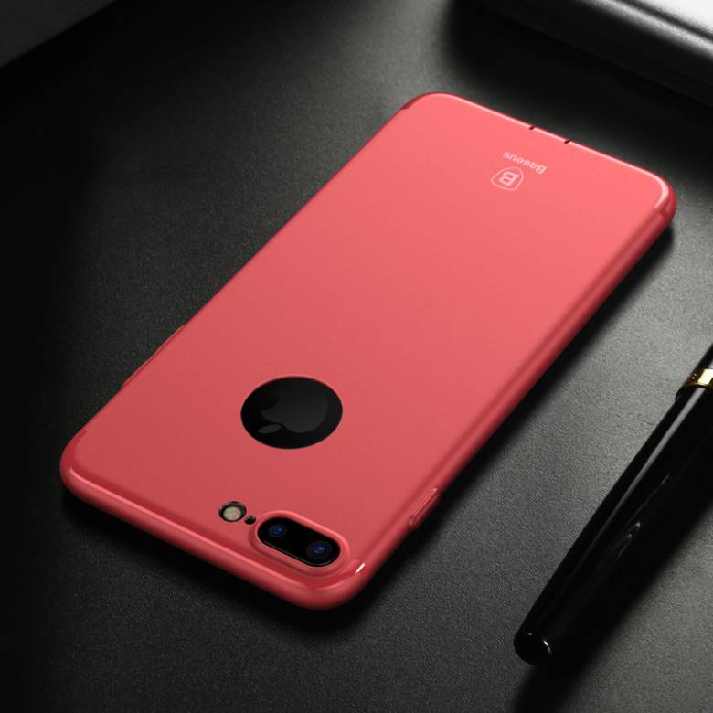 Чехол Baseus для iPhone 8 Plus/7 Plus Simple Solid Red (ARAPIPH7P-MS09) - фото фото фото 2