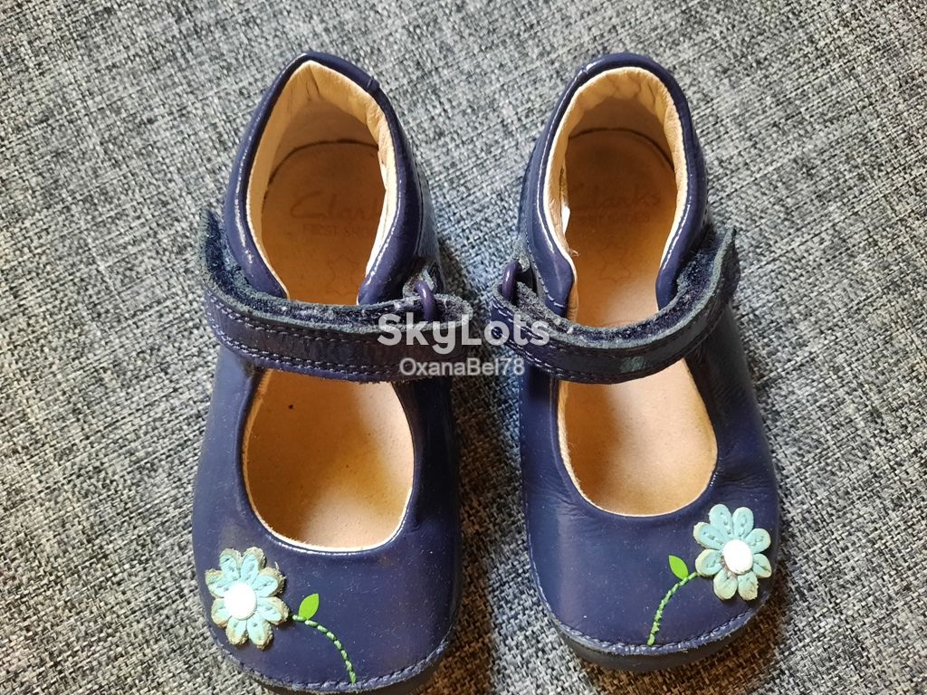 Первые туфельки кожа  туфли Clarks р.21 uk 4 1/2 F - фото фото фото 6