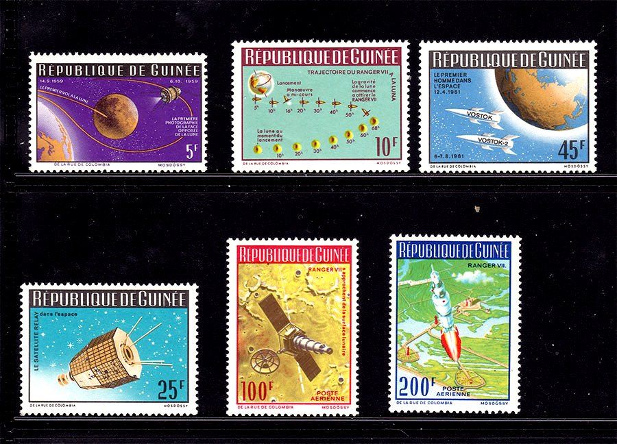 Космос  . Гвинея 1968 г  MNH - фото фото фото 0