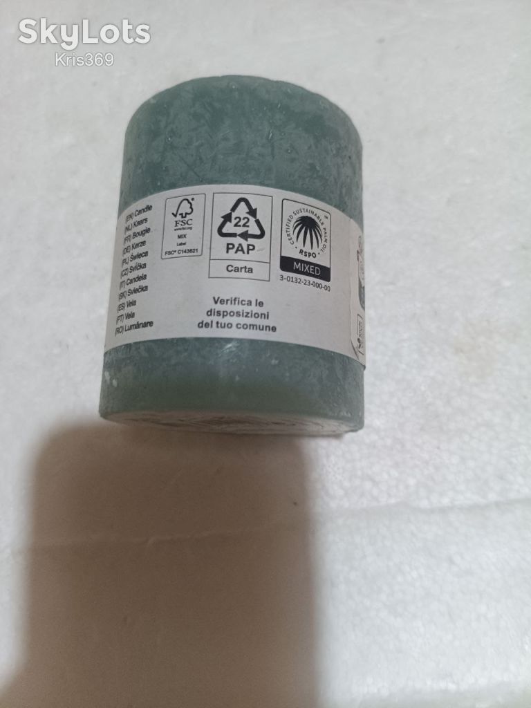 Свічка інтер'єрна фактурна CANDRA Candle  (6.8×8 см, 30 год) - фото фото фото 2