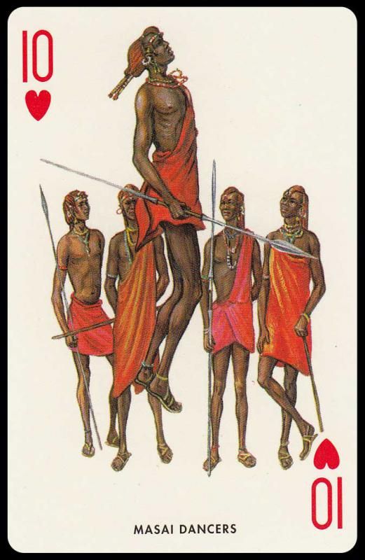 Игральные карты Tribu Africane, 1970 г. - фото фото фото 5