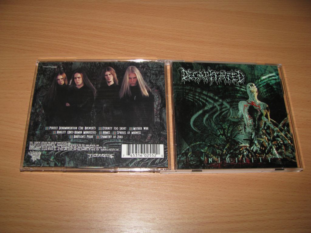 DECAPITATED - Nihility   (2002 Earache 1st press,USA) - фото фото фото 0
