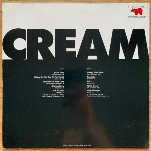 Cream - Greatest Hits - 1966-72.   (LP). 12. Vinyl. Пластинка. Germany - фото фото фото 1