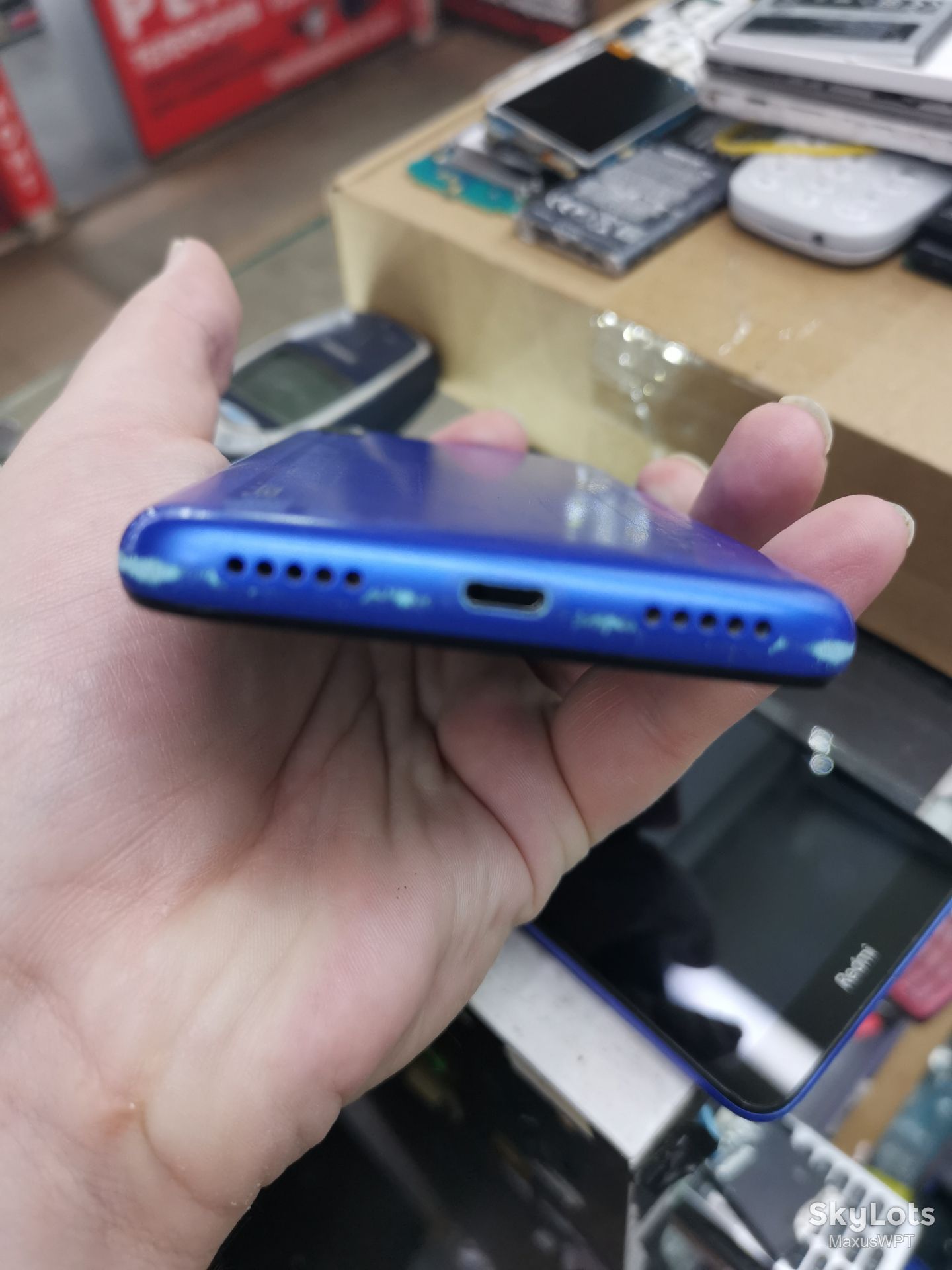 #31 Sklad Xiaomi Redmi 7a blue poloski - фото фото фото 2
