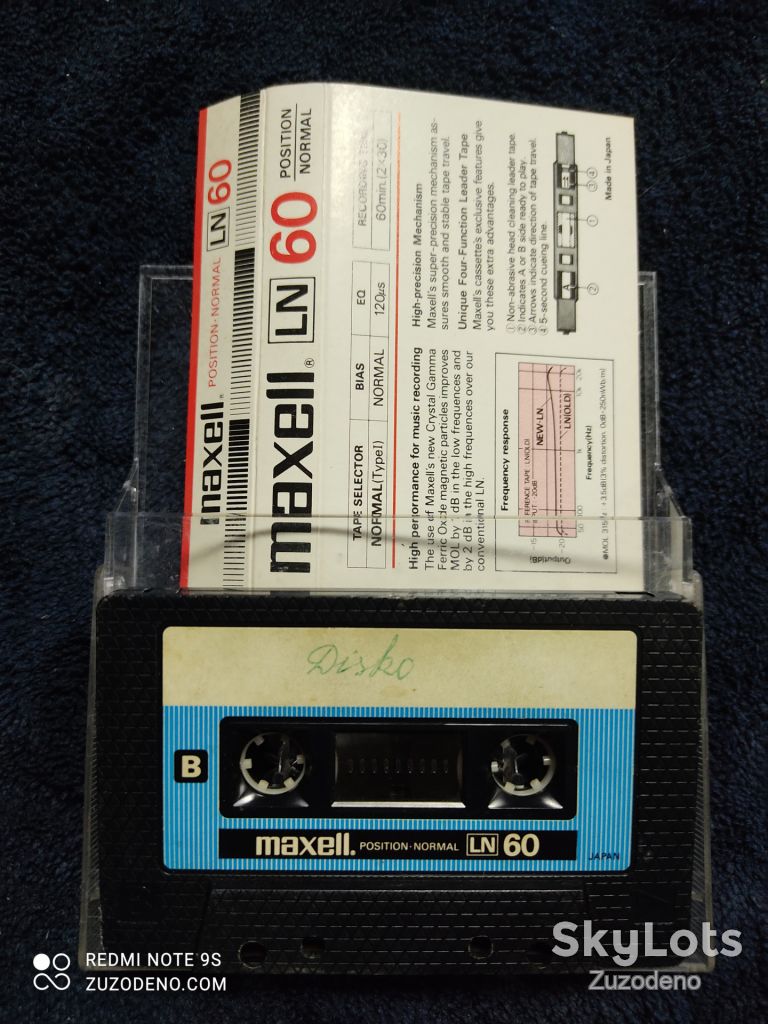 Б/У Аудио кассетa MAXELL LN 60 - фото фото фото 2
