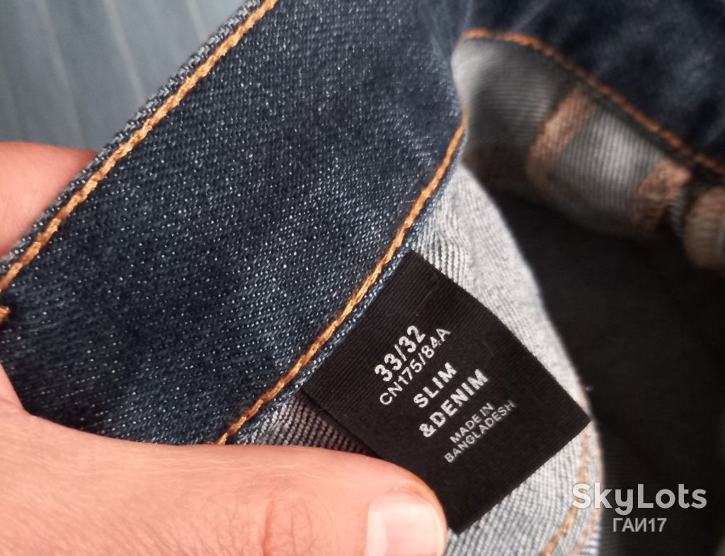 Джинсы «H&amp;M»/Швеция/Slim*Denim/33-32/175-84а/размер 48-50. - фото фото фото 4