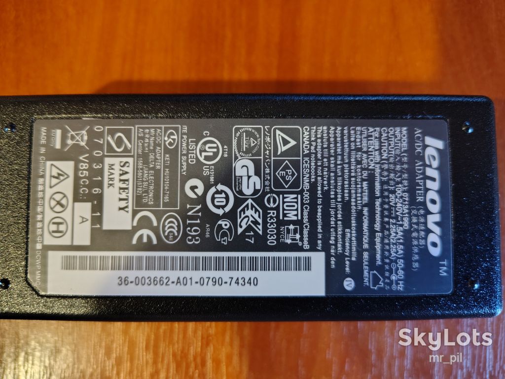 Зарядное устройство для ноутбука Lenovo 0713A1990 - фото фото фото 5