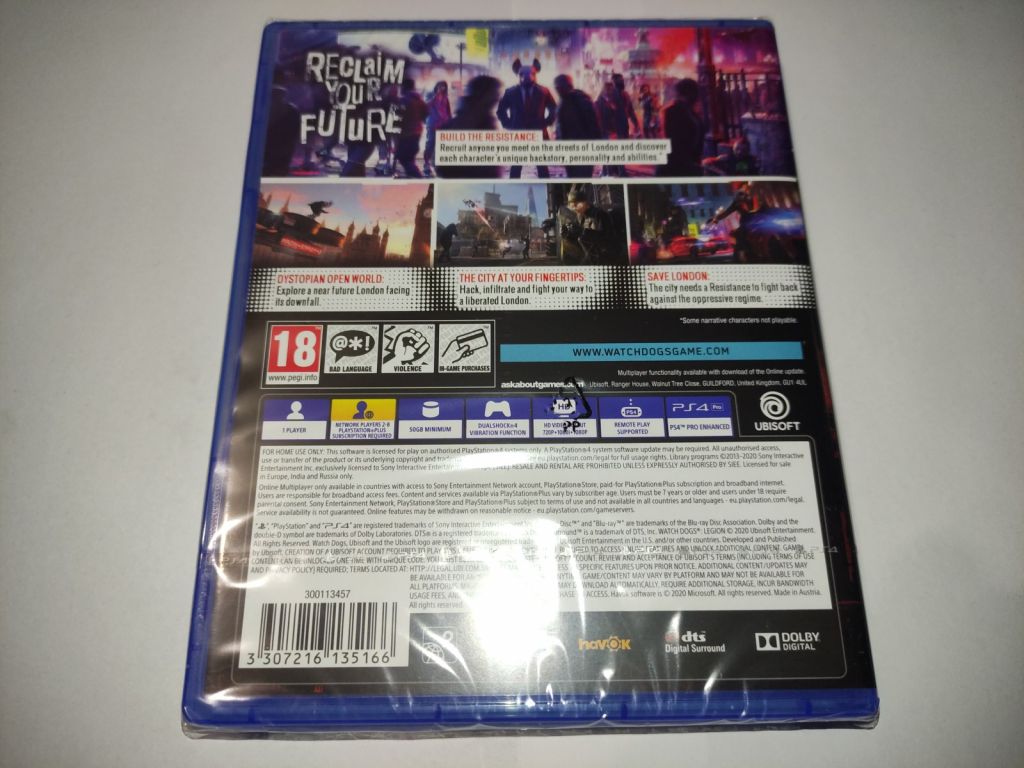 Watch Dogs Legion Playstation 4 PS4    (Російська, Англійська) нова - фото фото фото 1