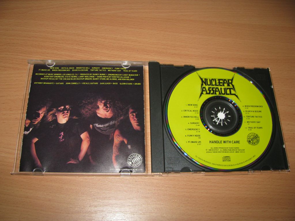NUCLEAR ASSAULT - Handle With Care   (1989 In-Effect 1st press,USA) - фото фото фото 1
