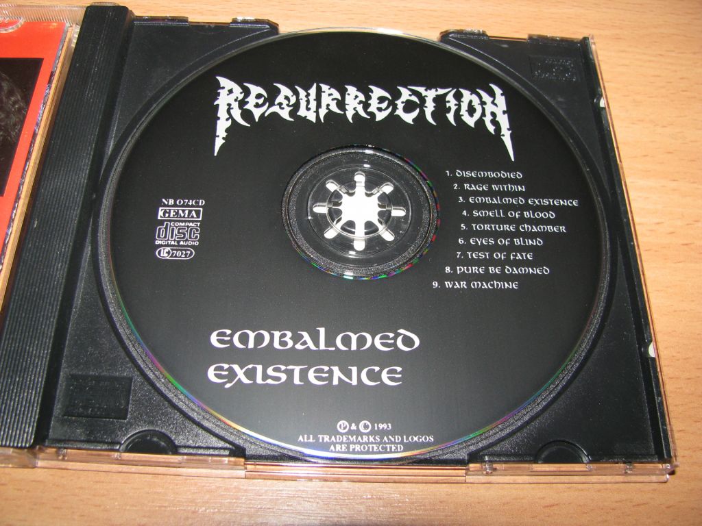 RESURRECTION - Embalmed Existence     (1993 Nuclear Blast 1st press) - фото фото фото 2