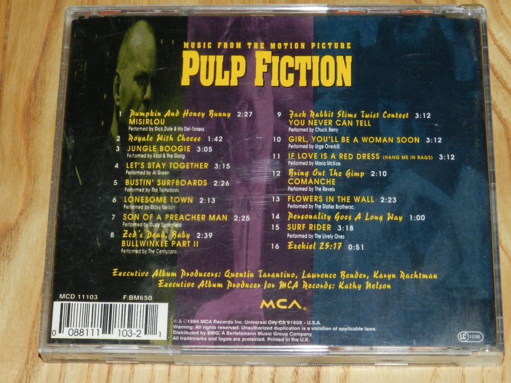 CD  Pulp Fiction - a Quentin Tarantino film - фото фото фото 4