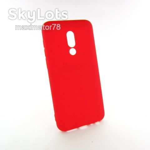 ЧЕХОЛ НАКЛАДКА SMtt Meizu 16 Soft Touch красный - фото фото фото 2