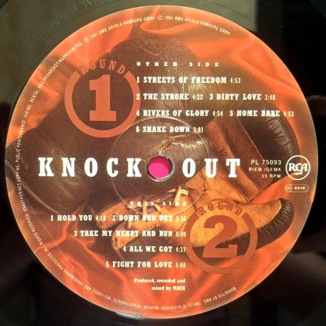 Bonfire - Knock Out - 1991.  (LP). 12. Vinyl. Пластинка. Europe. - фото фото фото 4