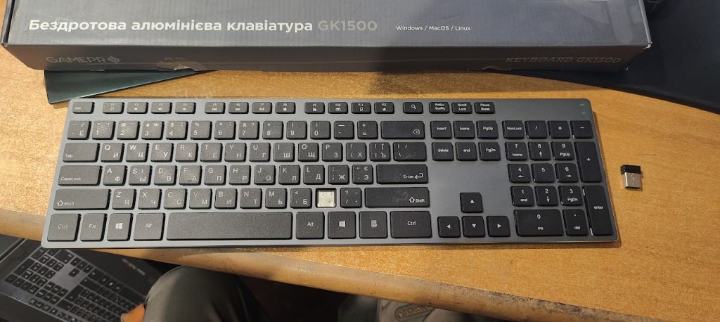 Беспроводная клавиатура GamePro GK1500 № 23220608 - фото фото фото 1