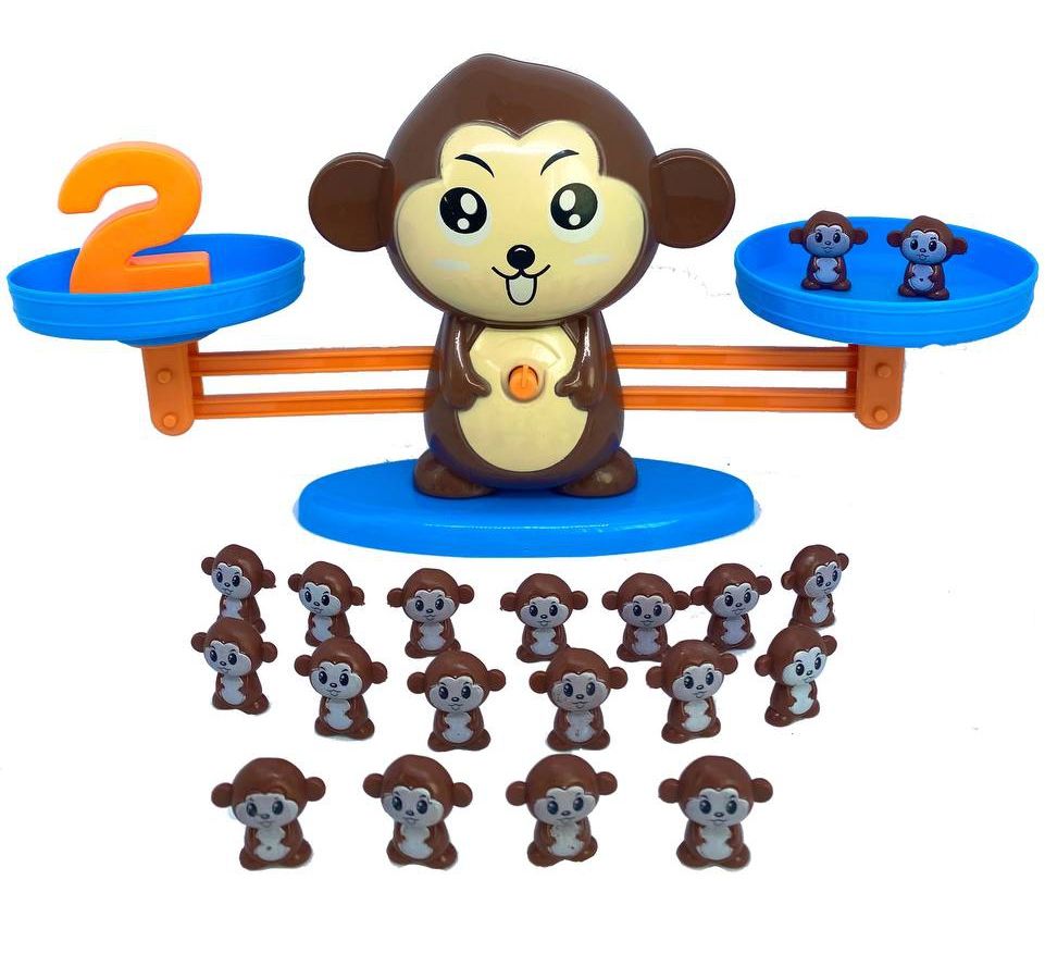Обезьянка весы с цифрами игра развивающая детская математическая Caunting Monkey - фото фото фото 4