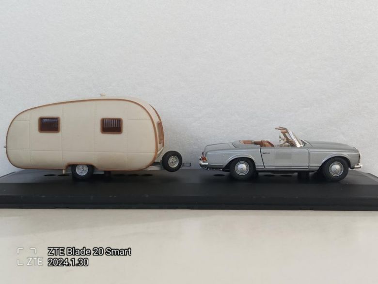Mercedes-Benz 280SL Roadster &amp;amp; Caravan / Cararama - Hongwell /  -4601- - фото фото фото 3