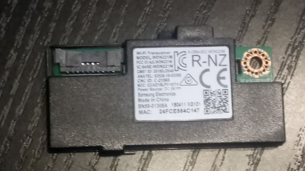 МОДУЛЬ WIFI WDN221M  C TV  SAMSUNG  РАЗБОРКА - фото фото фото 1