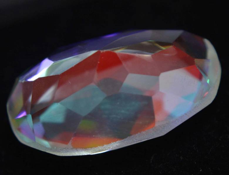 Радужный кварц 20.65 Ct Сертификат - фото фото фото 1