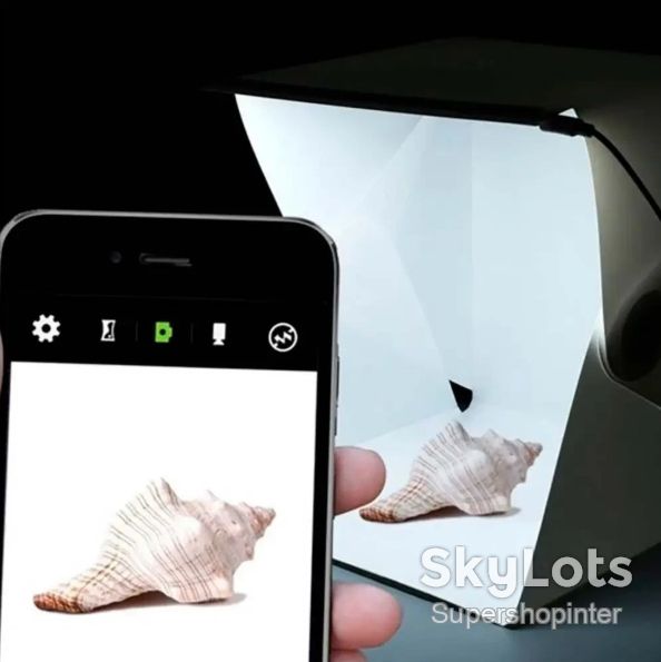 Фотобокс с подсветкой  (22×21×21см), HA -151 от USB, Белый / Лайтбокс / Световой лайткуб - фото фото фото 5