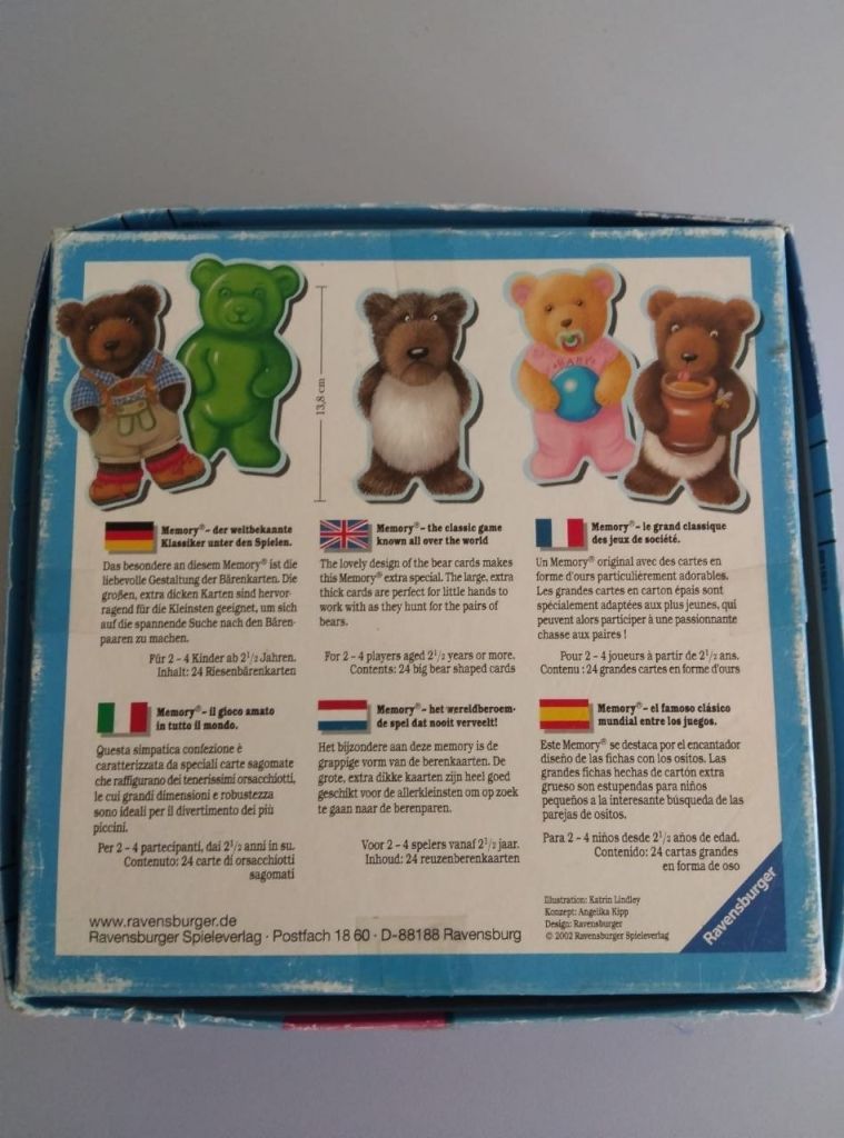Настільна гра Ravensburger Teddy memory  (меморі Ведмедики) - фото фото фото 2