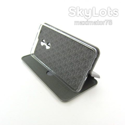 КОЖАНЫЙ ЧЕХОЛ КНИЖКА Xiaomi Redmi 5 ASPOR silver - фото фото фото 2