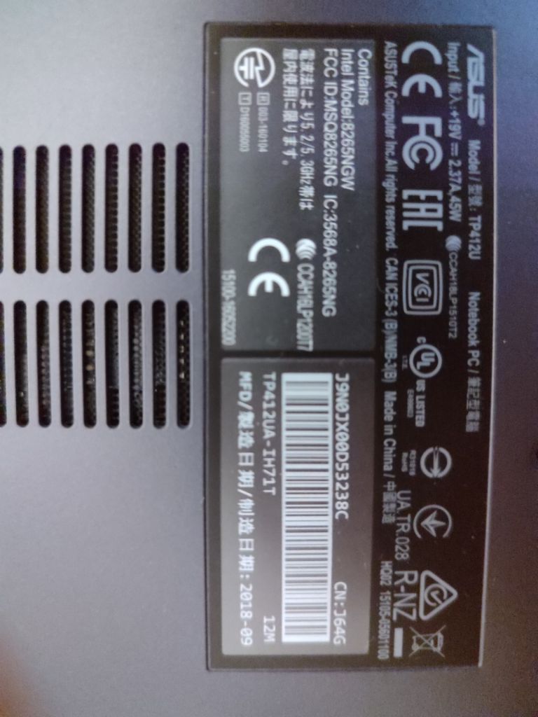 Asus tp412 i7 8550 разборка - фото фото фото 2