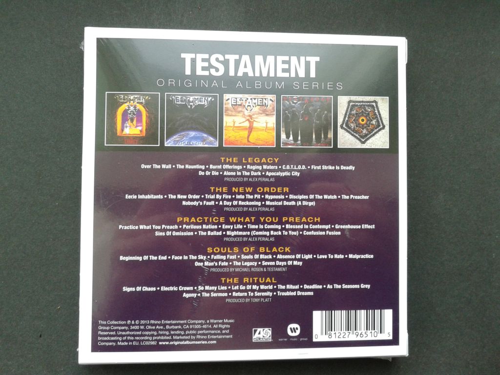 Testament - Original Album Series  (Box Set 5CD) - фото фото фото 1