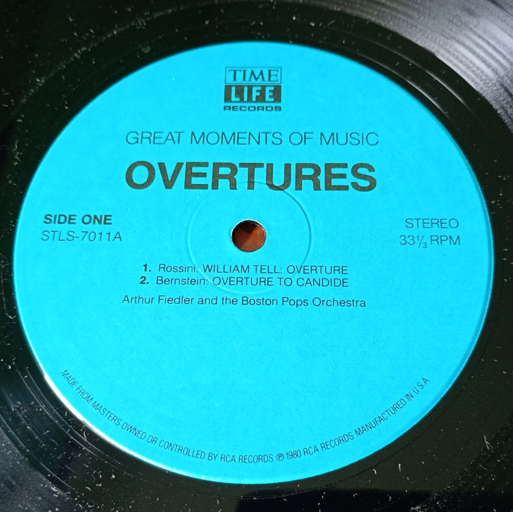 ARTHUR FIEDLER AND THE BOSTON POPS ORCHESTRA Overtures LP EX/EX- - фото фото фото 2