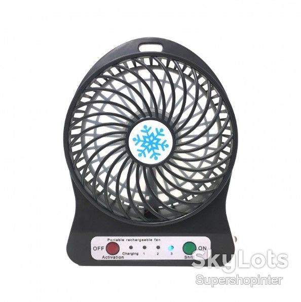 Портативный USB мини-вентилятор с аккумулятором Portable Mini Fan  (настольный) - фото фото фото 3