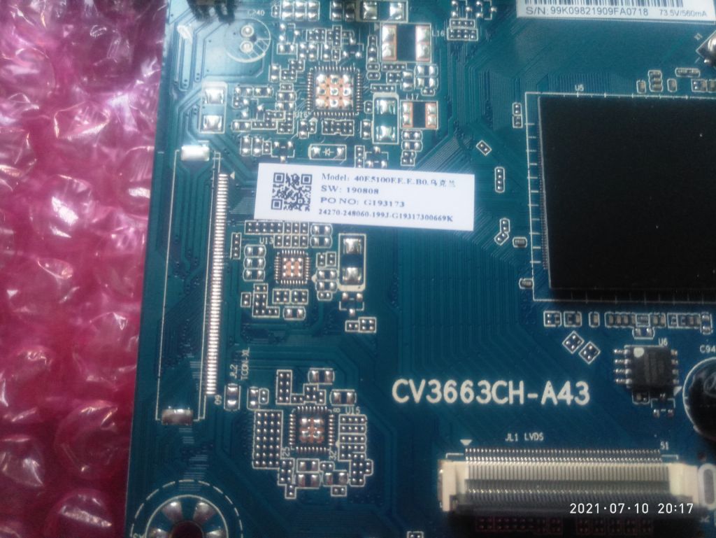 Main board CV3663CH-A43 Hisense H40B5100 - фото фото фото 1