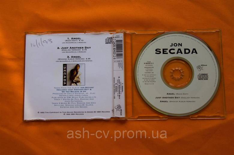 Музичний диск CD. JON SECADA - Angel - фото фото фото 3