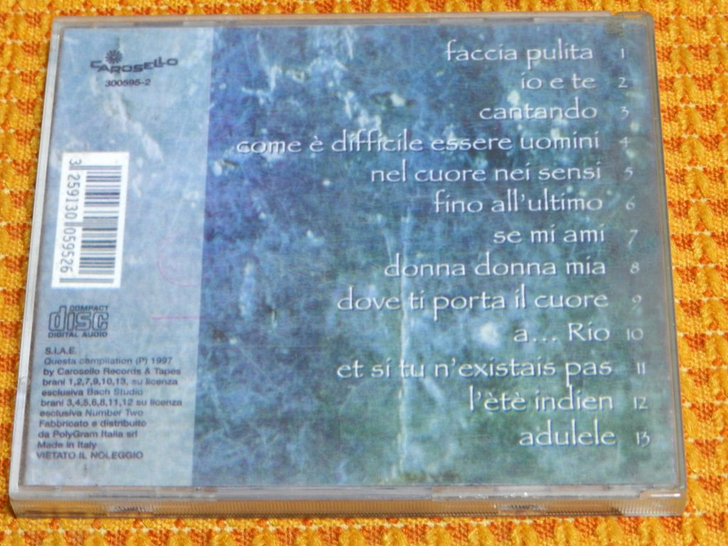 CD   Toto Cutugno - Canzoni Nascoste - фото фото фото 4
