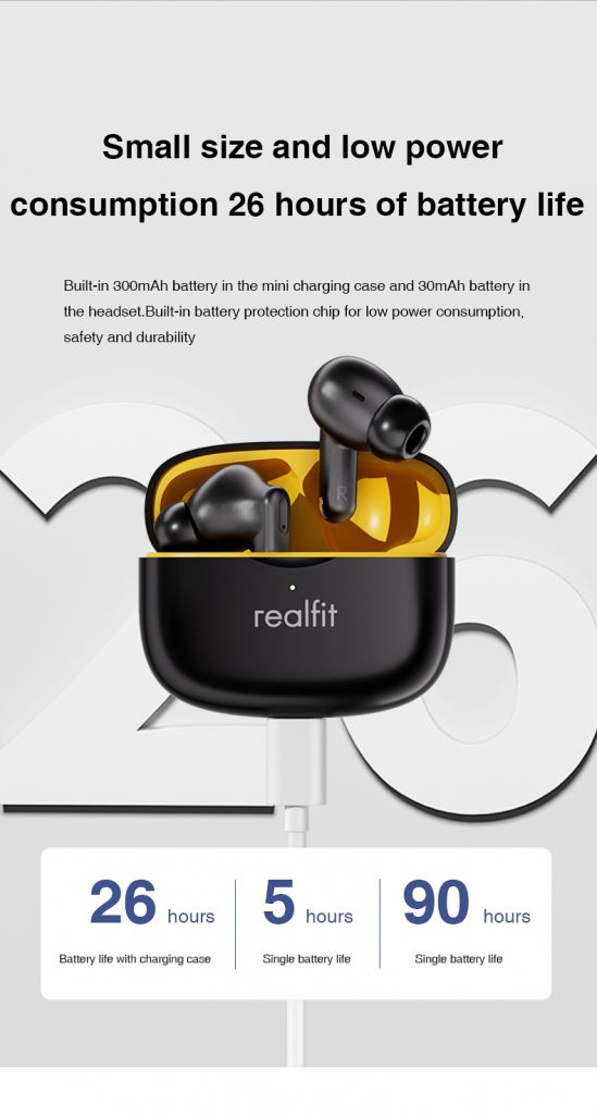 Беспроводные bluetooth TWS наушники Realfit F3        (бежевий) - фото фото фото 3