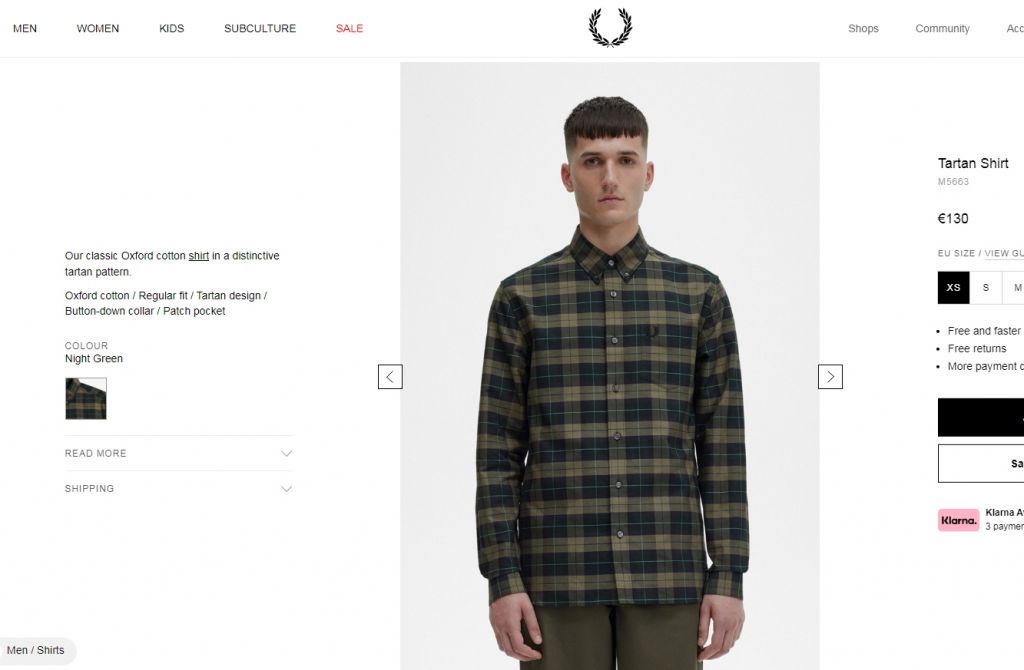 Новая рубашка в горошек 'Fred Perry' 42-44р - фото фото фото 2