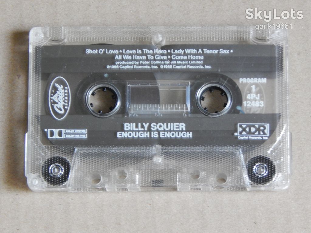 Billy Squier ‎– Enough Is Enough  (Capitol Records ‎– 4PJ-12483, US) - фото фото фото 2