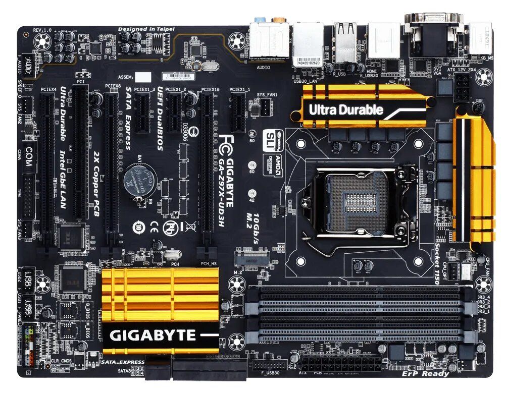 Gigabyte GA-Z97X-UD3H     (s1150, Intel Z97, PCI-Ex16) - фото фото фото 0