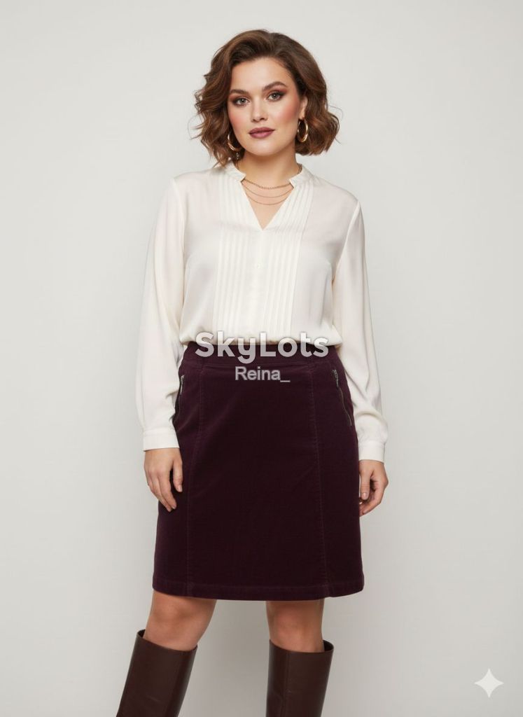 Стильна вельветова спідниця m&amp;co - фото фото фото 0