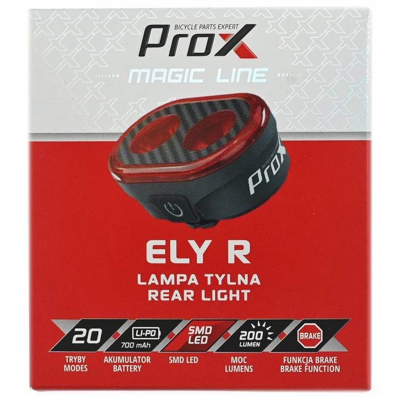 Фара задня ProX Ely R SMD LED 200Lm 700mAh Auto Brake USB-C (A-O-B-P-0566) - фото фото фото 4