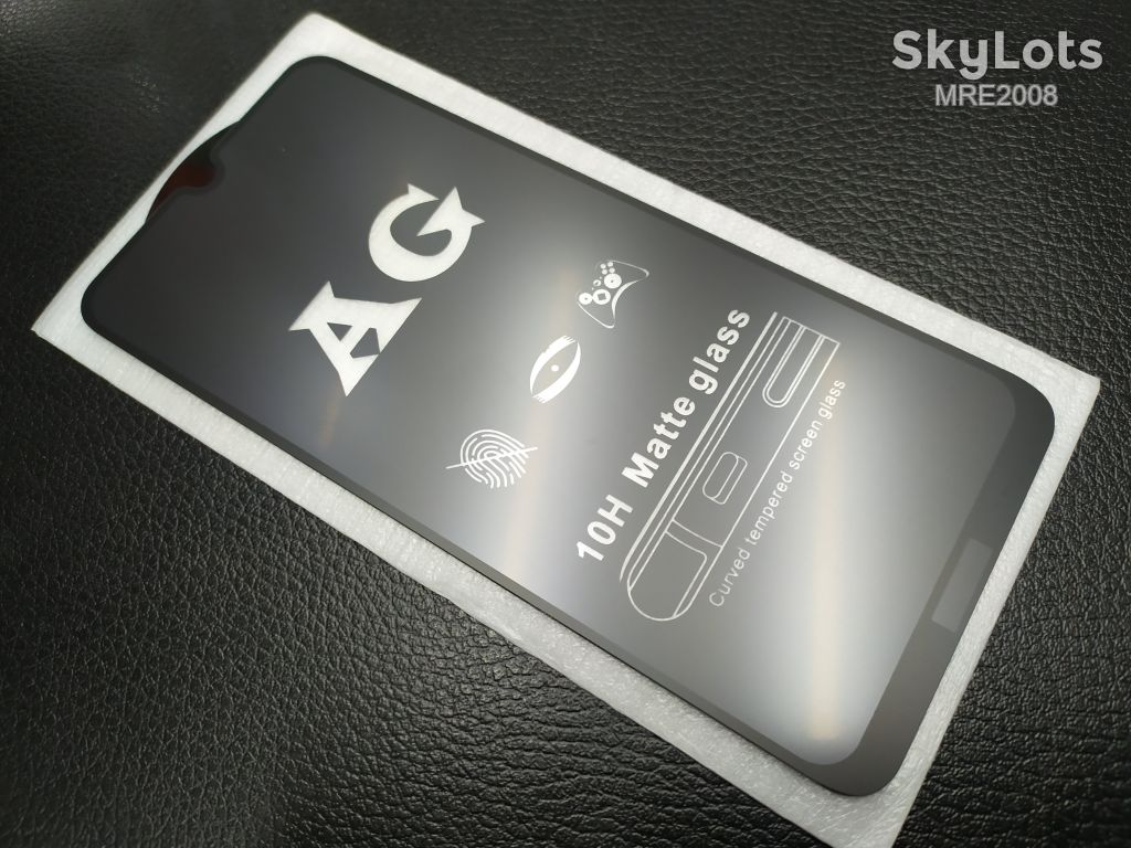 Матовое защитное стекло Full glue для Xiaomi Redmi Note 8 black - фото фото фото 0