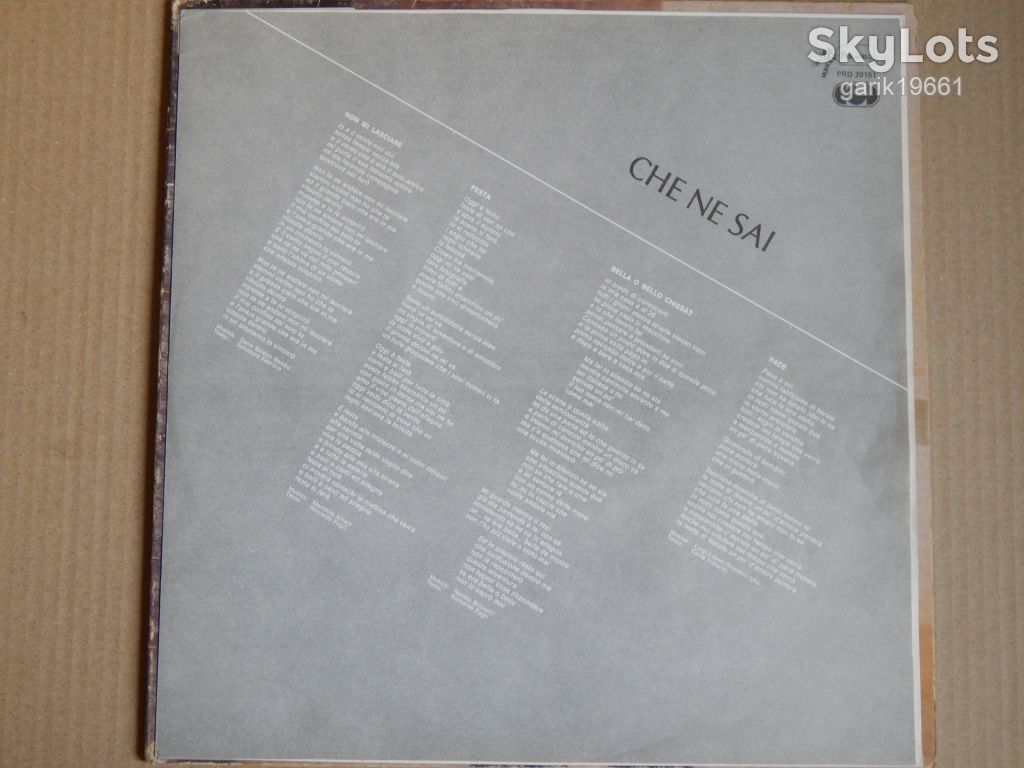 Riccardo Fogli ‎– Che Ne Sai   (Paradiso ‎– PRD 20151, Italy) insert EX/EX+ - фото фото фото 3