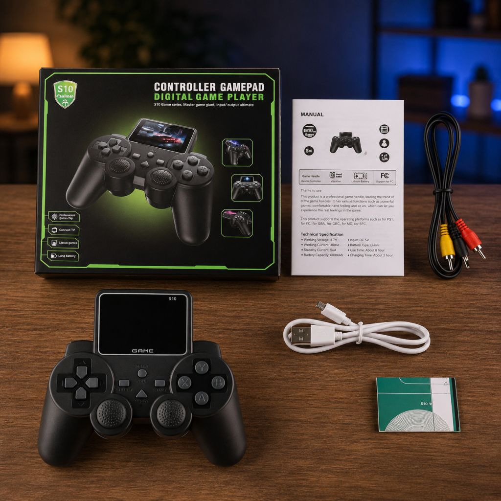 Портативна ігрова приставка S10 GAMEPAD 2.4" 520 вбудованих ретро-ігор AV-вихід - фото фото фото 4