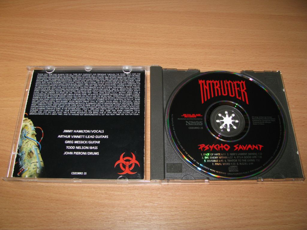 INTRUDER - Psycho Savant  (1991 Music For Nations,1st press,UK) - фото фото фото 1