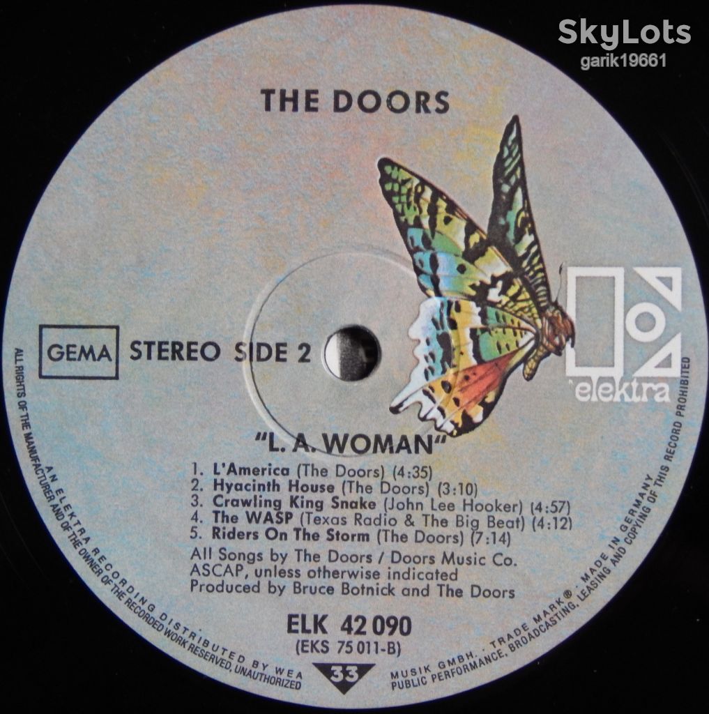 The Doors – L.A. Woman  (Elektra – 42 090, Germany) EX+/NM- - фото фото фото 3