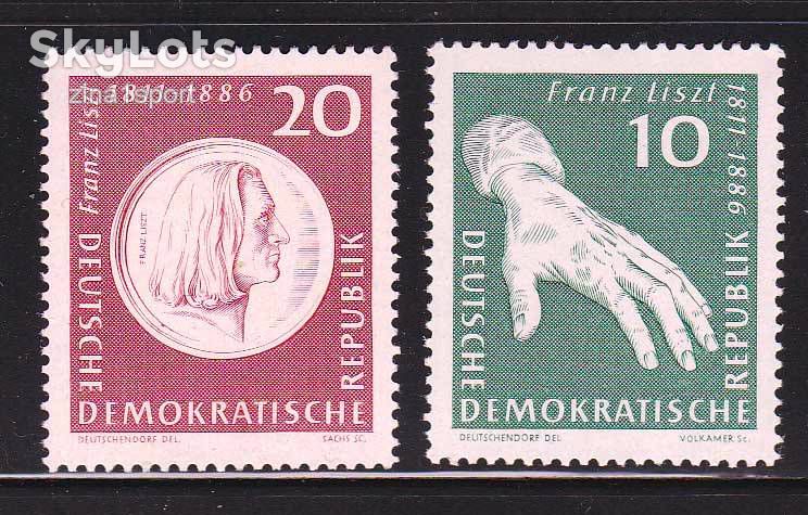 ГДР 1961 г MNH - музыка - Ф. Лист - фото фото фото 0