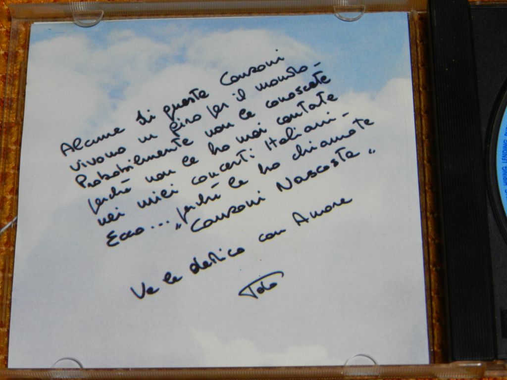 CD   Toto Cutugno - Canzoni Nascoste - фото фото фото 1