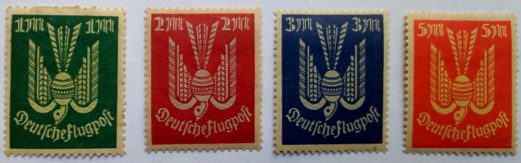 Германия, Рейх 1922-1923 Авиапочта, MLH  (КЦ = 4 евро) - фото фото фото 0
