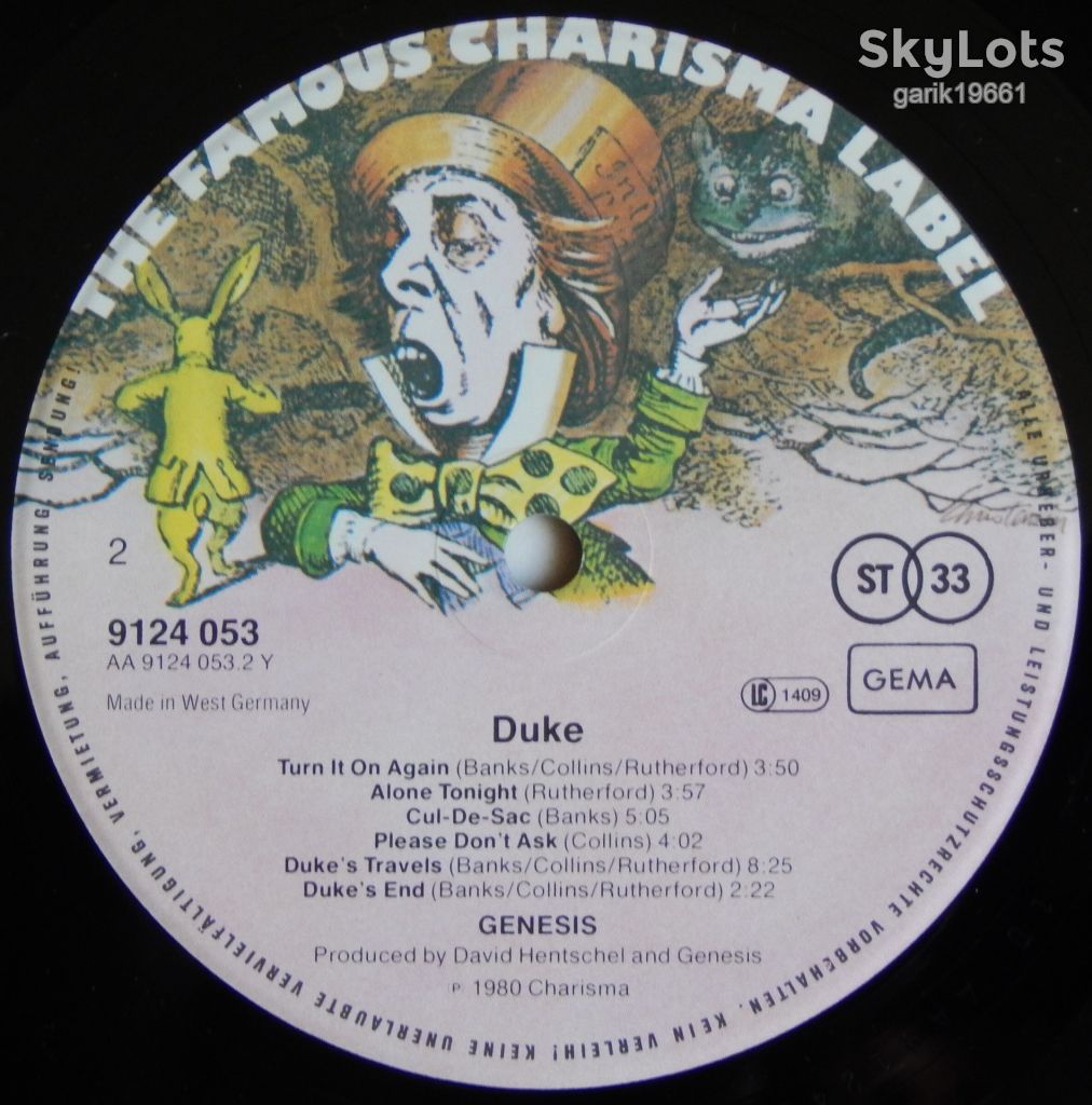 Genesis – Duke  (Charisma – 9124 053, Germany) EX+/NM- - фото фото фото 4