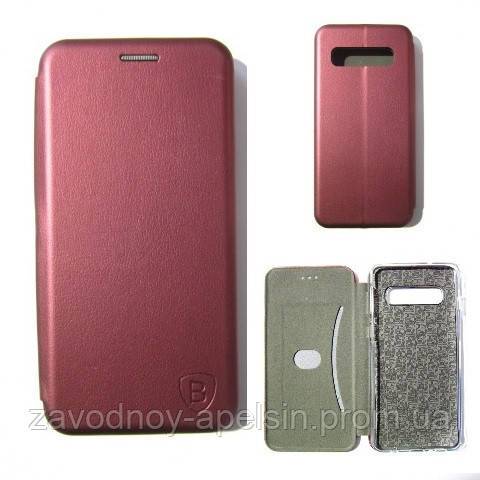 Чехол книжка Samsung G973 S10 Baseus Case marsala - фото фото фото 0