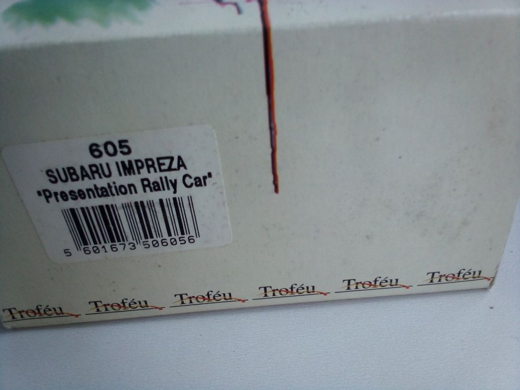 SUBARU IMPREZA PRESENTATION RALLY CAR TROFEU 1:43 - фото фото фото 2